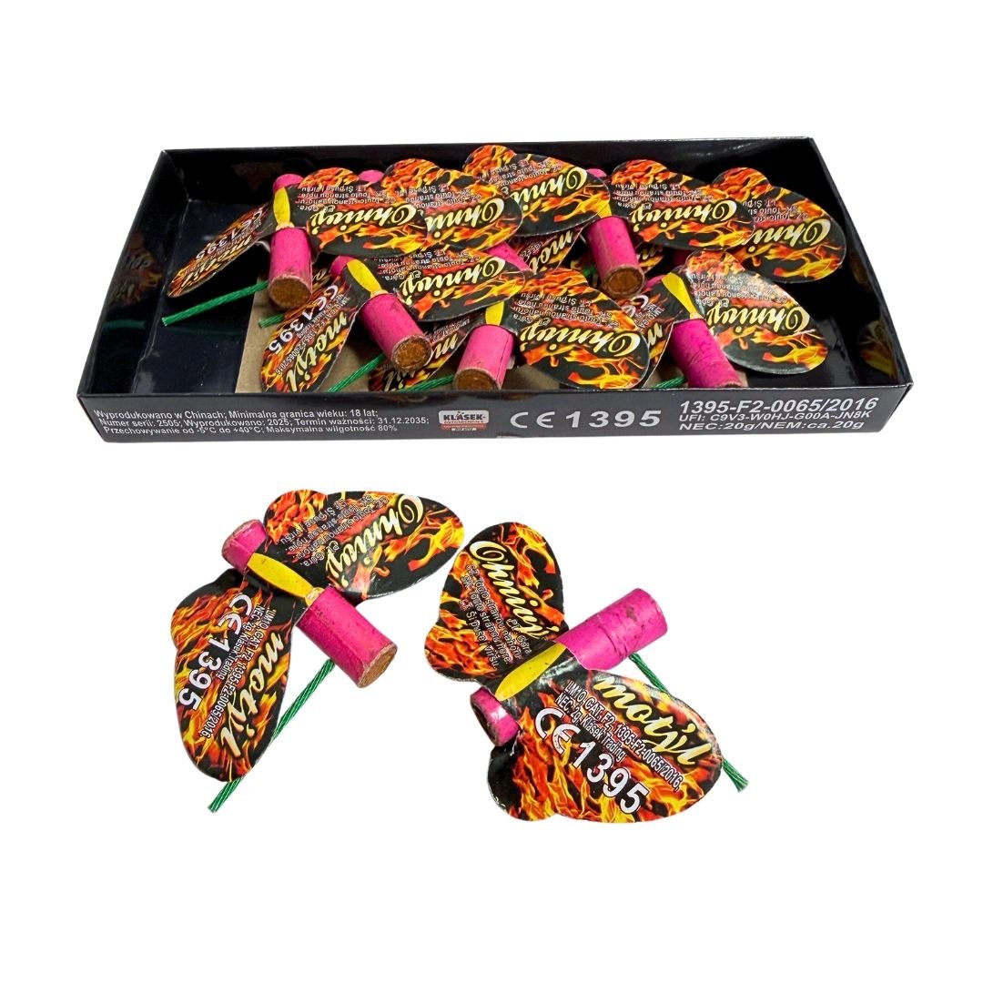 Dětská pyrotechnika OHNIVÝ MOTÝL 10ks