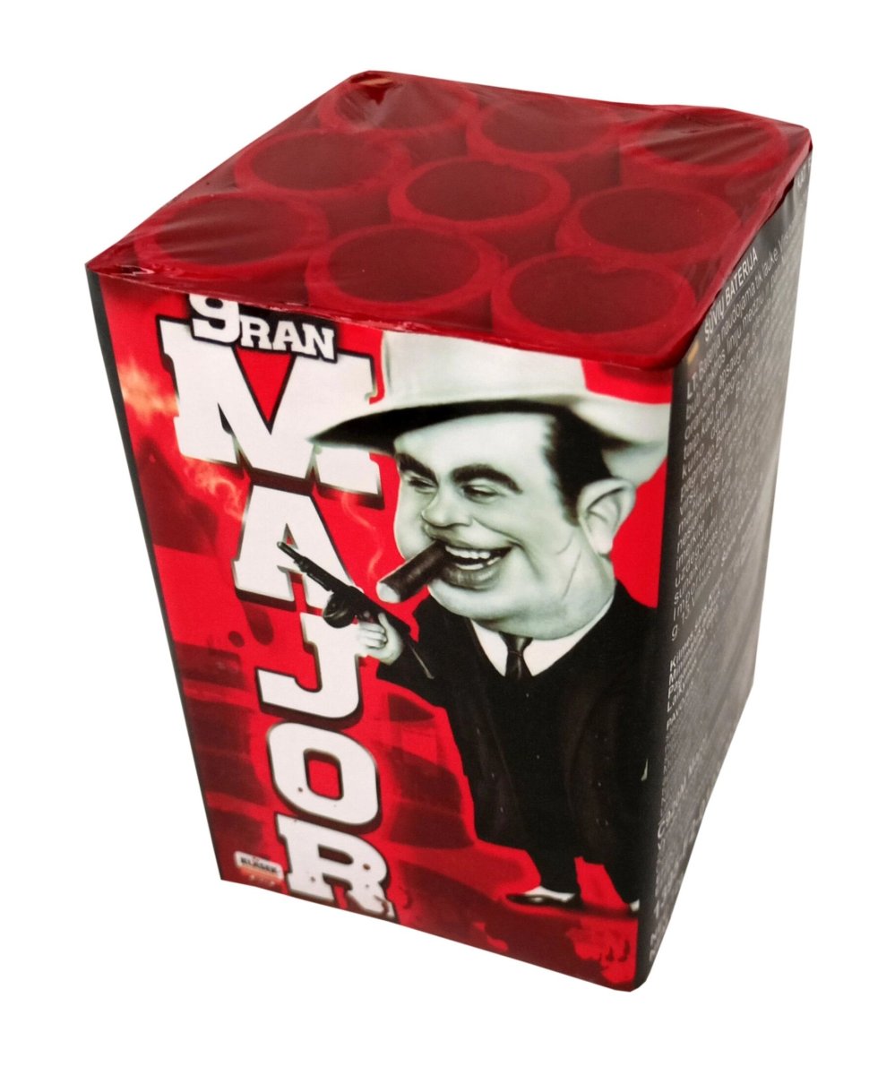 Kompaktní ohňostroj MAJOR 9 ran 20mm