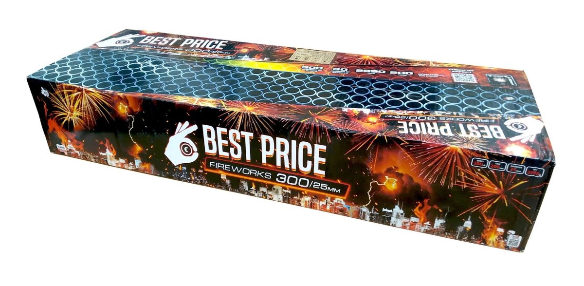 Sestavený ohňostroj BEST PRICE WILD FIRE 300 ran 25mm