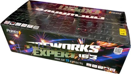 Sestavený ohňostroj FIREWORKS EXPERT 163 ran 30/50mm