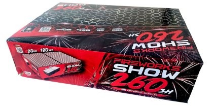 Sestavený ohňostroj FIREWORKS SHOW 260 ran 20mm