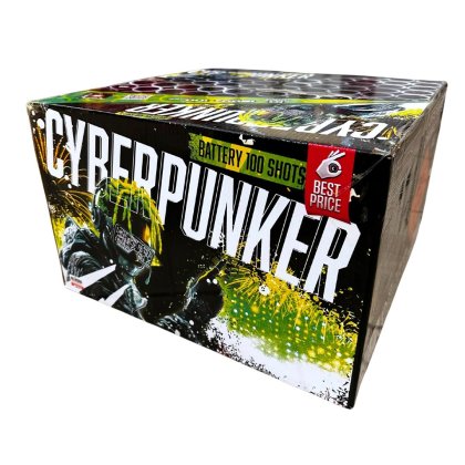 Sestavený ohňostroj CYBERPUNKER BEST PRICE 100 ran 30mm